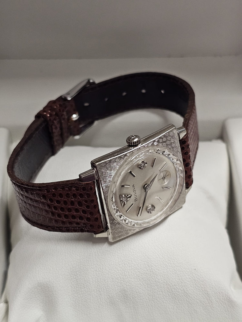 Bulova 10K RGP Vintage 1950s, Unique Diamond Dial Unisex Watch - $7K APR w/ COA! APR 57