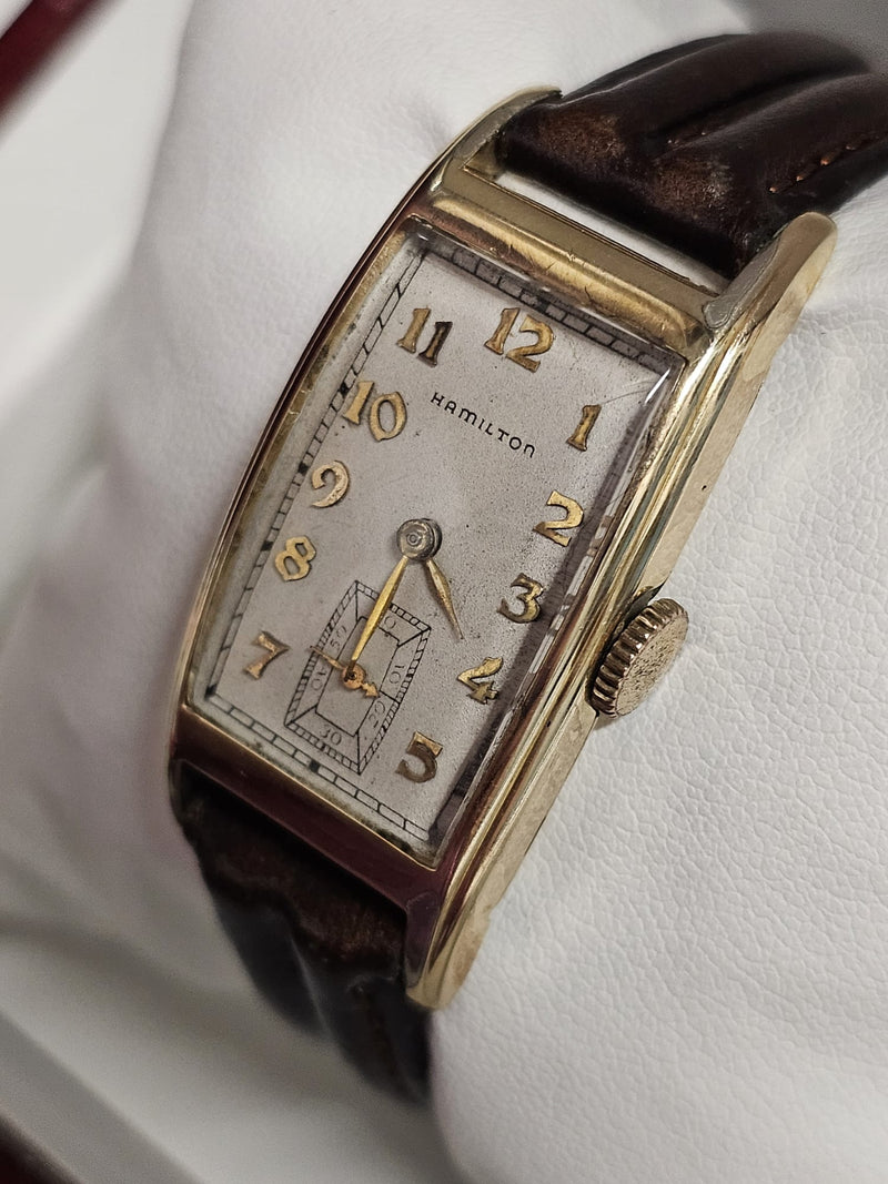 Hamilton 14K GF, Vintage 1930s, Large Curvex Case, Men's Watch - $6K APR w/ COA! APR 57