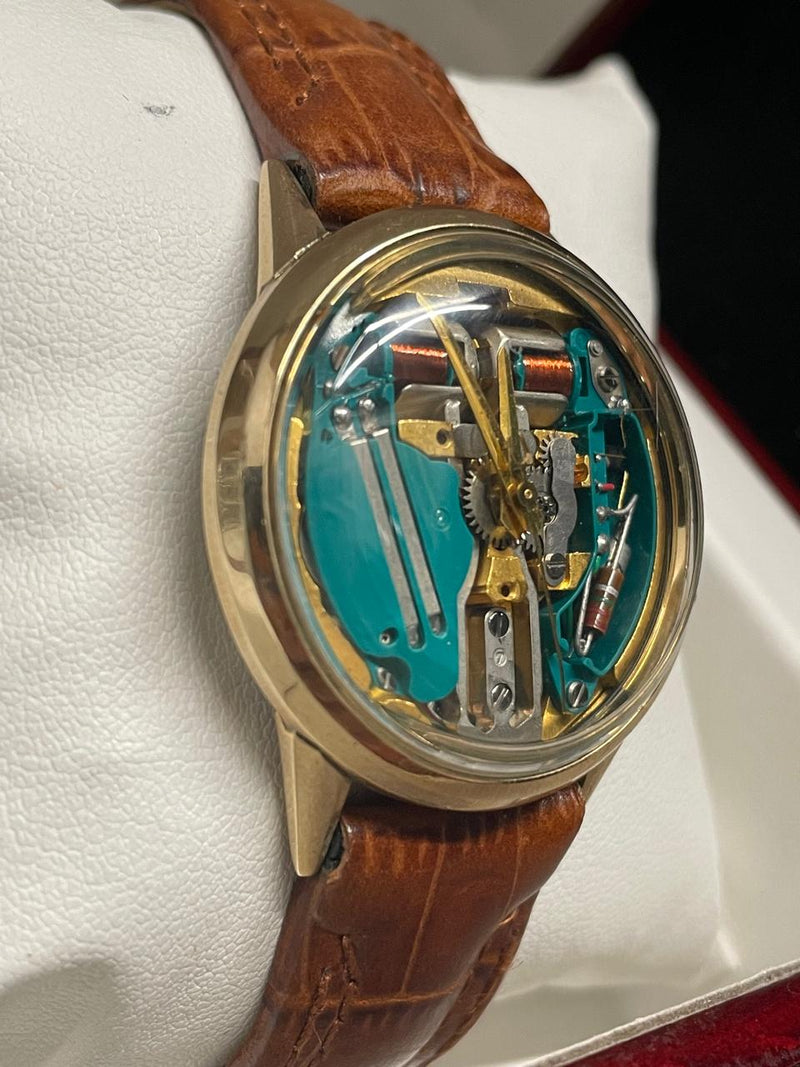 Bulova Accutron ,First Electric Watch, Gold Tone, Skeleton Dial - $6K APR w/COA! APR57