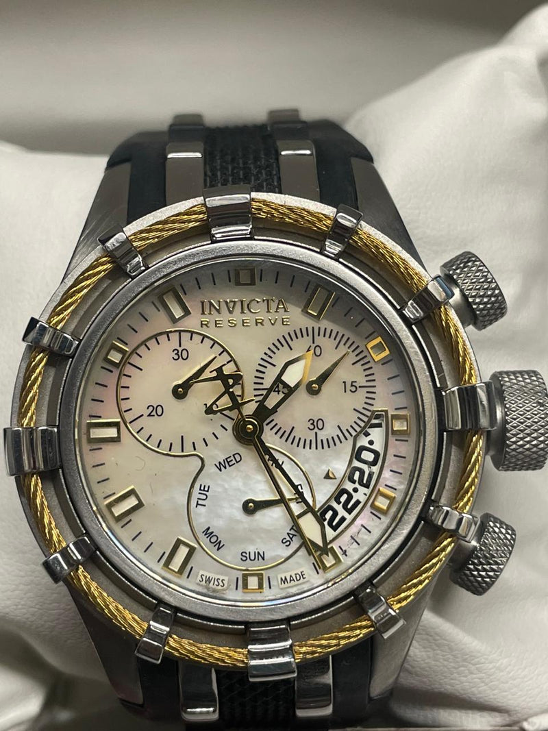 Invicta Men's Diving Chronograph-Stainless Steel, Gold Cable - $3.5K APR w/ COA! APR57