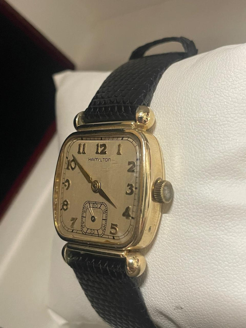 Hamilton Vintage 1940s 10K Gold Filled Watch - Cushion Shape- $6K APR w/ COA!!!! APR57