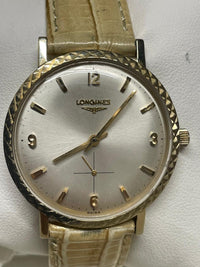 Longines Vintage 1950s Watch - Solid Gold, Rare Engraved Bezel- $13K APR w/ COA! APR57