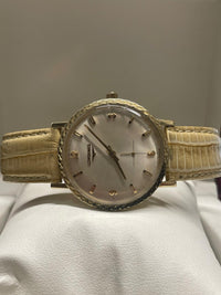 Longines Vintage 1950s Watch - Solid Gold, Rare Engraved Bezel- $13K APR w/ COA! APR57