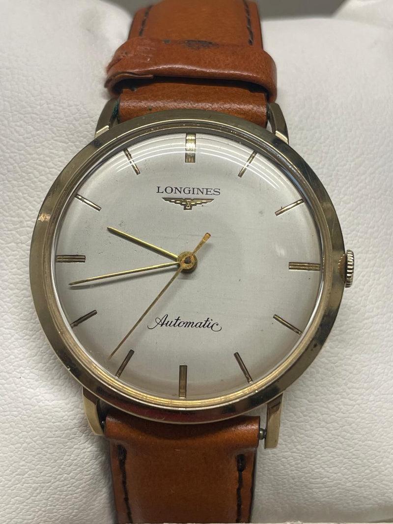 Longines Vintage 1950s Watch,10K GF, Silver Dial, Rare Model - $6.5K APR w/ COA! APR57