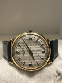 Longines Vintage 1940s 10K Gold-Filled Unisex Watch Textured Dial-$7K APRw/ COA! APR57