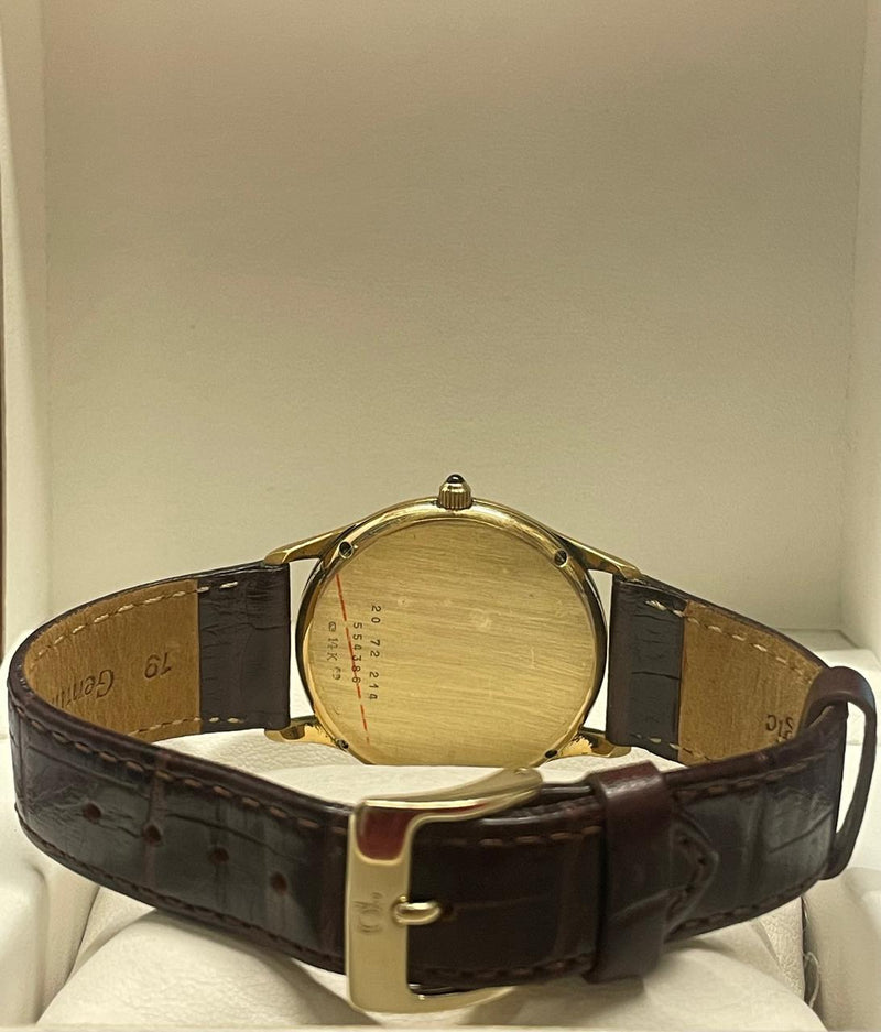 Concord 14K Solid Yellow Gold, Unisex Watch with Brown Strap- $13K APR w/ COA!!! APR57