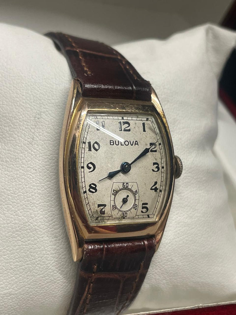 Bulova Vintage 1930s 14K Rolled Gold Plate Watch Historic Gif 8K A