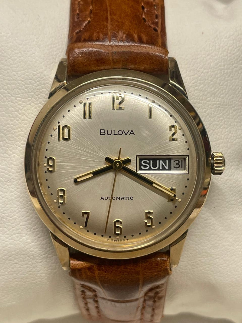 Bulova Vintage 1950s 10K Rolled Gold Plate Watch, Day-Date- $6K APR w/ COA! APR57