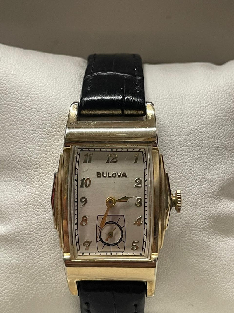 Bulova Vintage 1940s, 10K Rolled Gold Men's, Art Deco Watch- $7K APR w/ COA!!!!! APR57