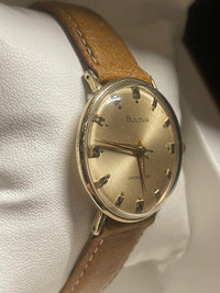 Bulova Vintage 1950s Men’s Watch, 10K RGP, Gold Dial, Strap - $6K APR w/ COA!!!! APR57