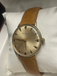 Bulova Vintage 1950s Men’s Watch, 10K RGP, Gold Dial, Strap - $6K APR w/ COA!!!! APR57