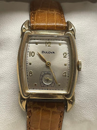 Bulova Vintage 1940s Gold-Tone Watch, Cushion Case, Spectacular- $7K APR w/ COA! APR57