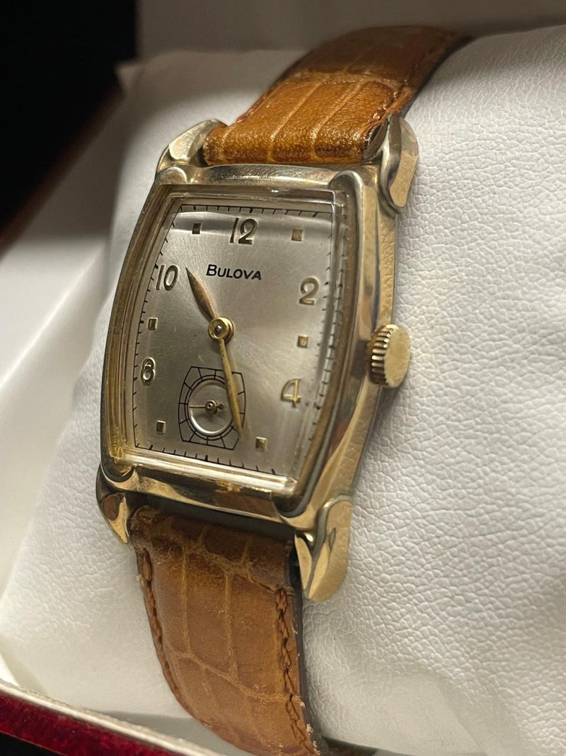 Bulova Vintage 1940s Gold-Tone Watch, Cushion Case, Spectacular- $7K APR w/ COA! APR57