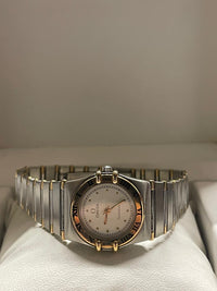 Omega Ladies Stainless Steel Watch with Gold Bezel and Dial - $6K APR w/ COA!!!! APR57