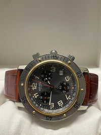 Hermès Chrono Limited Edition SS w/ 18K Gold Men's New Watch - $15K APR w/ COA! APR57