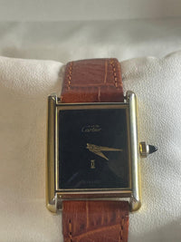 Rare Cartier Must de Paris 18K Gold Electroplated Ladies Tank - $10K APR w/ COA! APR57