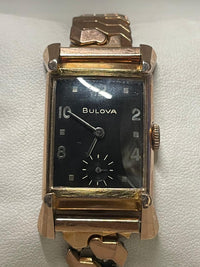 Bulova Vintage 1940s 14K Rose Gold-Filled Tank Watch, Rare - $8K APR w/ COA!!!!! APR57