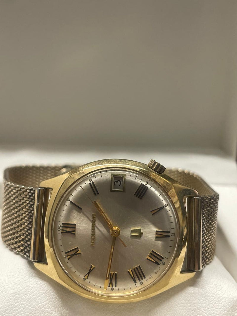 Bulova Accutron Vintage 1950s 14K Gold-Filled Watch with Date - $6K APR w/ COA!! APR57