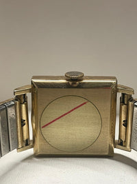 Longines 14K Solid Yellow Gold Square Watch with Rare Bezel- $15K APR w/ COA!!!! APR57