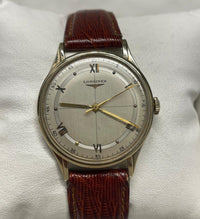 Longines Vintage 1950s Solid Gold Watch: Rare Roman Numeral Dial-10K$  APR w/COA! APR57