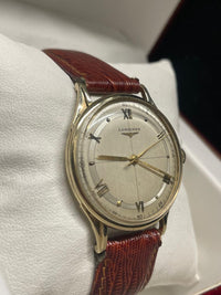 Longines Vintage 1950s Solid Gold Watch: Rare Roman Numeral Dial-10K$  APR w/COA! APR57