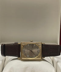 Longines Rectangular Gold Watch: Elegant Men's Gold-Filled - $7K APR w/ COA!!!!! APR57