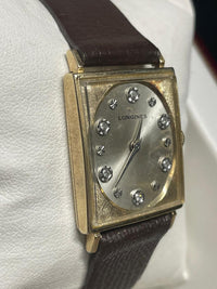 Longines Rectangular Gold Watch: Elegant Men's Gold-Filled - $7K APR w/ COA!!!!! APR57