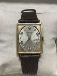 Longines Rectangular Gold Watch: Elegant Men's Gold-Filled - $7K APR w/ COA!!!!! APR57