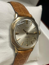 Longines Vintage 1950s Octagonal Watch: Gold-Toned Oyster Dial - $7K APR w/ COA! APR57