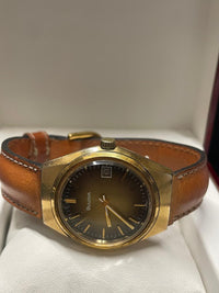 Bulova Vintage 1960s Gold Tone Watch - Rare Two-Tone Dial- $5K APR w/COA! APR57