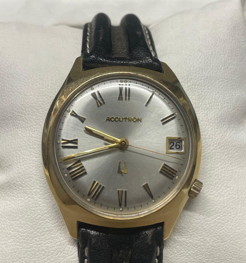 Bulova Accutron 1960s Men's Watch - 14K Gold Filled, Oyster Dial- $6K APR w/COA! APR57