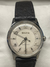 Bulova Stainless Steel Watch - Off-White Dial, Military Design- $6K APR w/ COA!! APR57