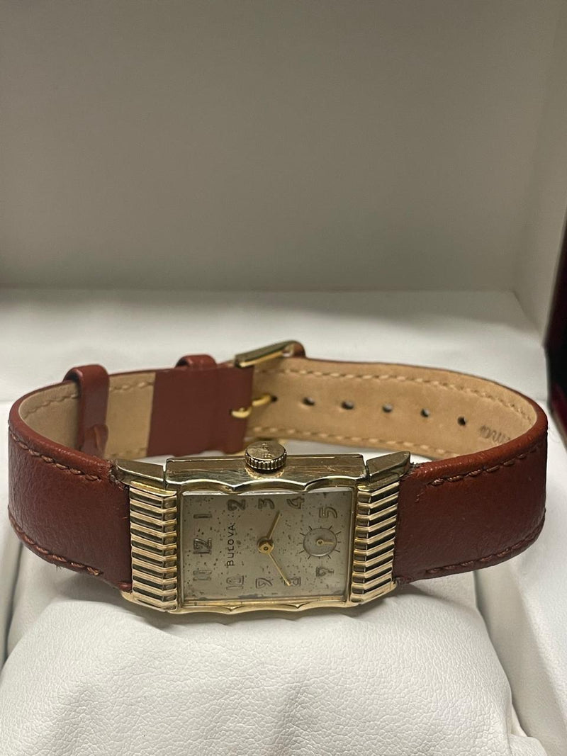 Bulova Vintage 1940s Tank Watch - Unique Hooded Lugs, Two-Tone - $8K APR w/ COA! APR57