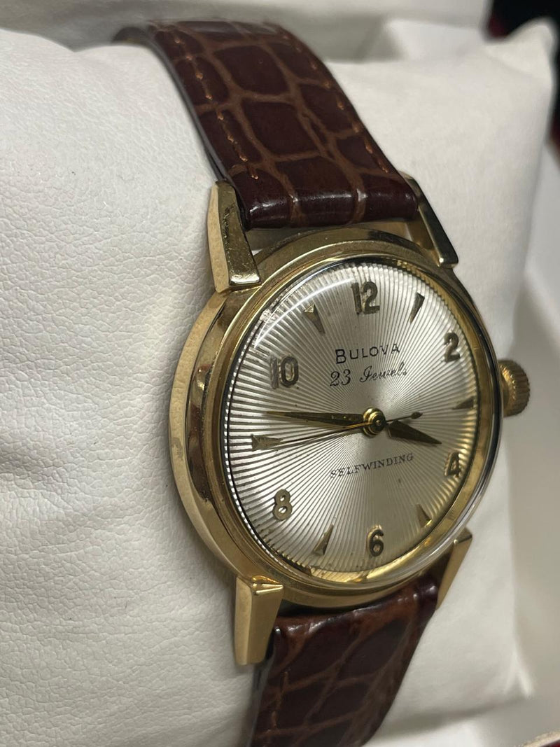 Bulova Vintage 1950s Solid Gold Watch - Unique Sunray Dial- $15K APR w/ COA!!!!! APR57