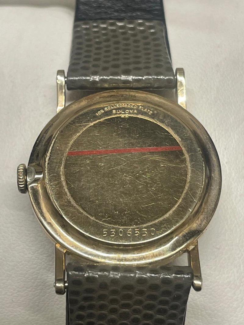 Bulova Vintage 1950s Watch - Unique Design, Gold & Black Dial- $10K APR w/ COA!! APR57