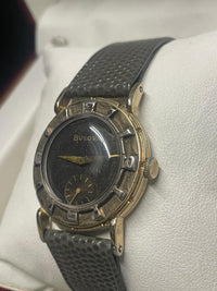 Bulova Vintage 1950s Watch - Unique Design, Gold & Black Dial- $10K APR w/ COA!! APR57