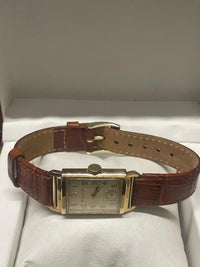 Bulova Vintage 1940s Tank Watch - 10K GF, Cream Dial, Rare- $6.5K APR w/ COA!!!! APR57