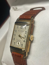 Bulova Vintage 1940s Tank Watch - 10K GF, Cream Dial, Rare- $6.5K APR w/ COA!!!! APR57