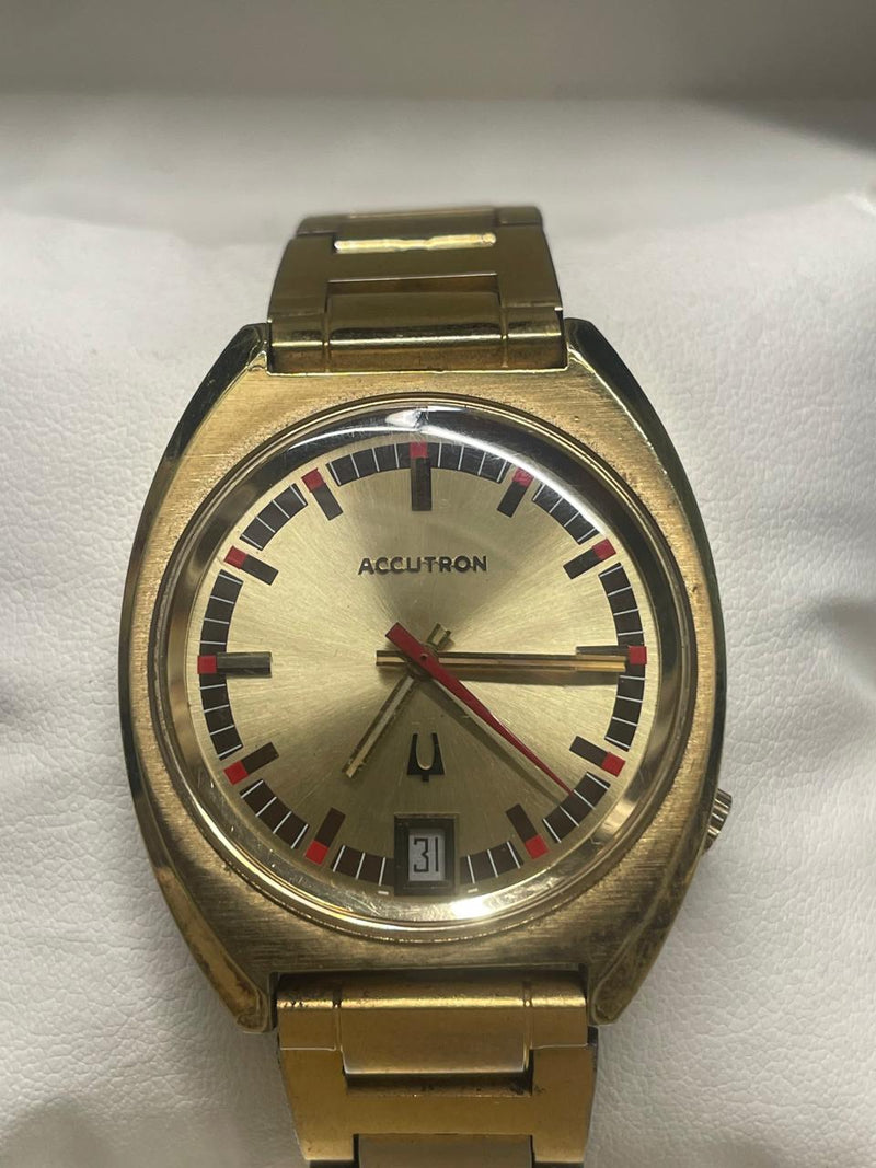 Bulova Accutron Vintage 1960s Watch - Rare Gold Cushion Case - $7K APR w/ COA!!! APR57