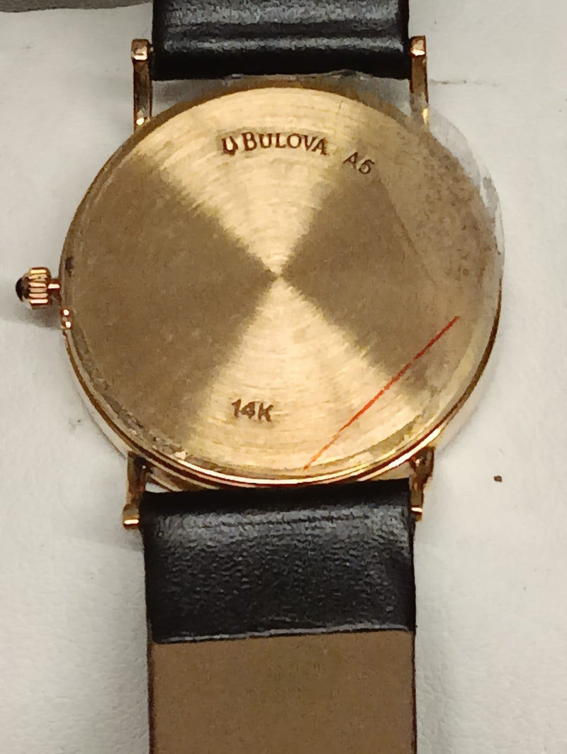 Bulova Gold Wristwatch with Sapphire and Day-Date Features - $10K APR w/ COA!!!! APR57