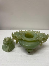 Chinese Apple Jade Vintage 1930s Incense Burner - $20K APR w/CoA APR57