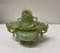 Chinese Apple Jade Vintage 1930s Incense Burner - $20K APR w/CoA APR57