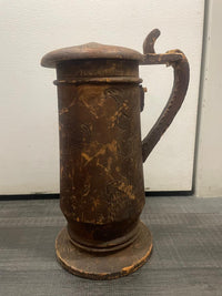 Hand-Carved Wooden Beer Stein, Antique Style, Sherry Lehmann- $6K APR w/CoA APR57