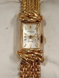 Wittnauer 1950s Solid Yellow Gold Wristwatch with Mesh Bracelet- $20K APR w/ COA APR57