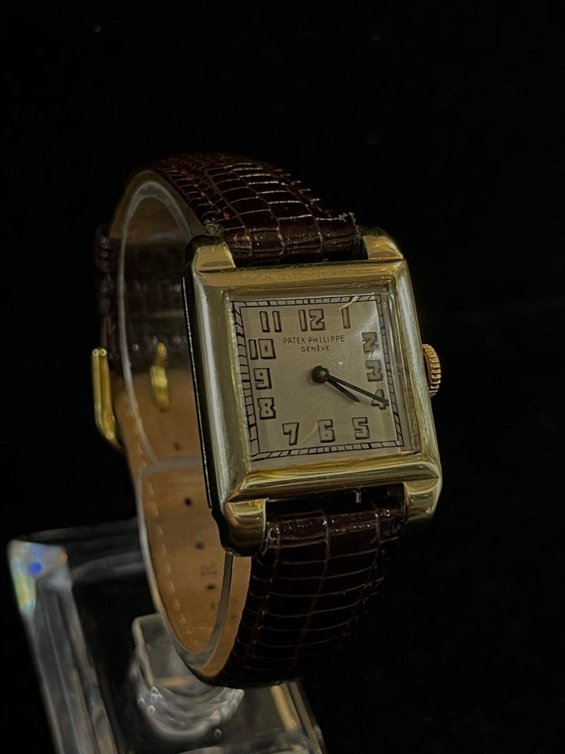 Vintage 1909 Patek Philippe 14K Yellow Gold Unique Men's Watch- $125K APR w/COA! APR57