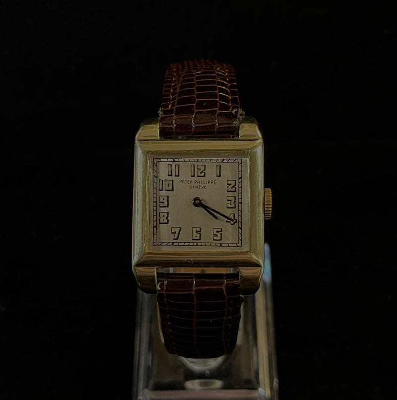 Vintage 1909 Patek Philippe 14K Yellow Gold Unique Men's Watch- $125K APR w/COA! APR57