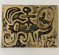 Rare Joan Miró Bronze Relief Sculpture "Laurels Number One" 1947- $6K APR w/CoA! APR 57