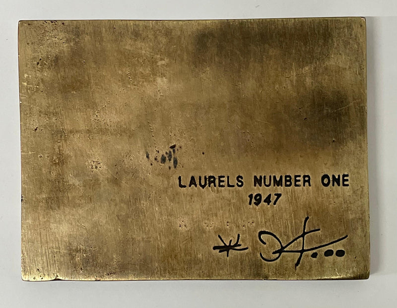 Rare Joan Miró Bronze Relief Sculpture "Laurels Number One" 1947- $6K APR w/CoA! APR 57