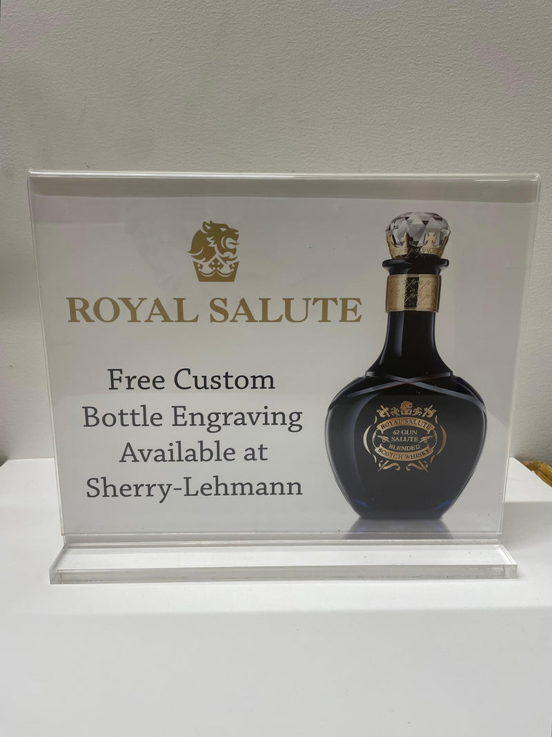 Royal Salute Display Holder from Sherry-Lehmann Wine Company - $3k APR w/CoA!!!! APR57