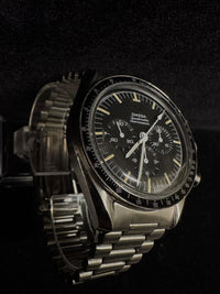 Rare Original Omega Speedmaster Black Inserts 38.8mm - Brand New- $1K APR w/CoA! APR 57